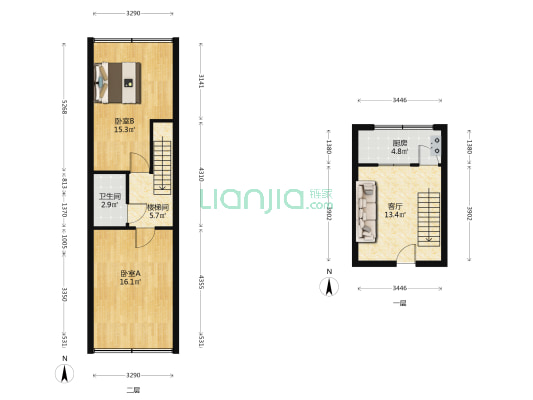 龙山路35号 2室1厅1卫 76平方