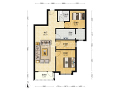 户型方正 户户朝阳 全天采光无遮挡-涿州华融现代城户型图