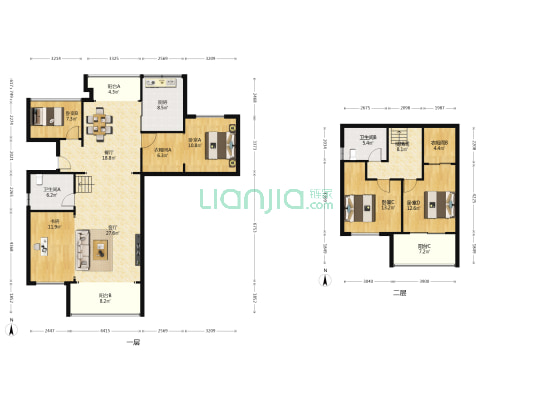 润和滨江府一期 5室2厅2卫 129平方