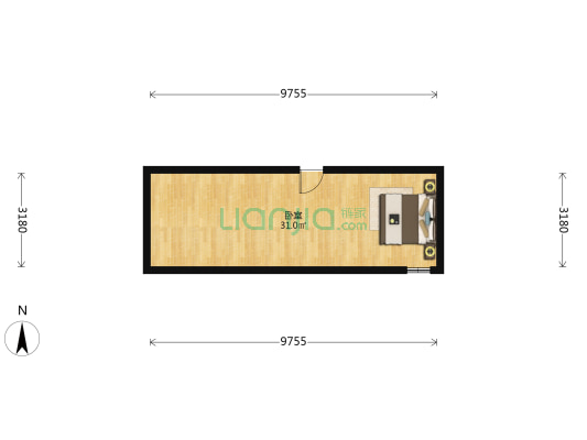 威力达大厦 1室0厅0卫 38平方