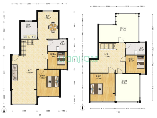 嘉海尚府 4室2厅2卫 145平方