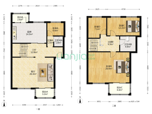 农垦小区 4室1厅2卫 204平方