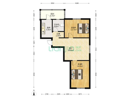 佳丽园 2室1厅1卫 79平方