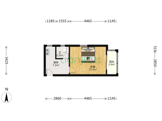 江浦路761号 1室0厅1卫 32平方