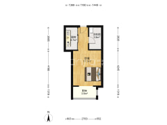 惠友万悦城(涿州) 1室0厅 南-涿州惠友万悦城(涿州)户型图