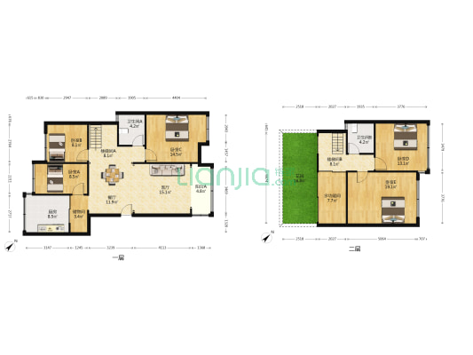 金地丽景 6室2厅2卫 131平方