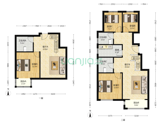 金融街·金悦郡 4室2厅3卫 98平方