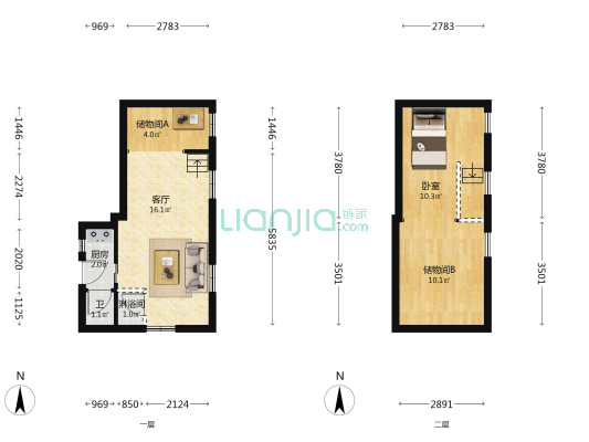 增禄胡同 1室1厅2卫 21平方