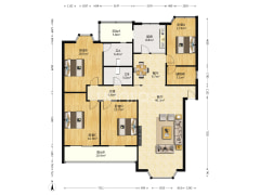 大龙山板式大四房  朝南住家安静 出行方便-重庆龙脊花园户型图