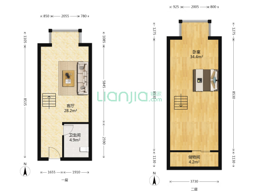 锦江丽舍 1室1厅1卫 49平方