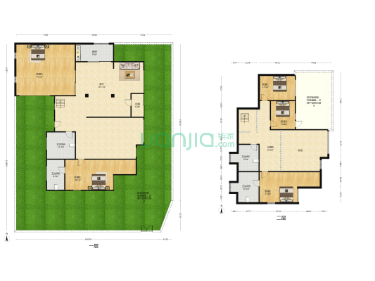 怡园别墅 5室1厅4卫 336平方