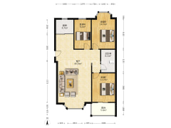 精装修， 精品大三居出售，视野*好-涿州名流枫景洋房户型图