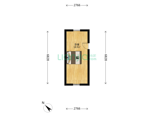 香园里 1室0厅0卫 18平方