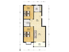 军怡家园，满五唯一，南北通透！-涿州军怡家园户型图