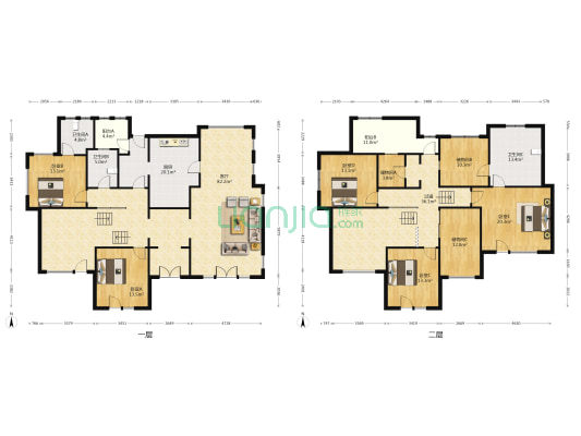 万科兰乔圣菲 5室1厅3卫 318平方
