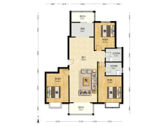 涿州城西 农大人才家园152平2梯2户通透大三居全天采光-涿州涿州农大人才家园户型图