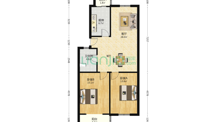 三香路散盘二手房实景图
