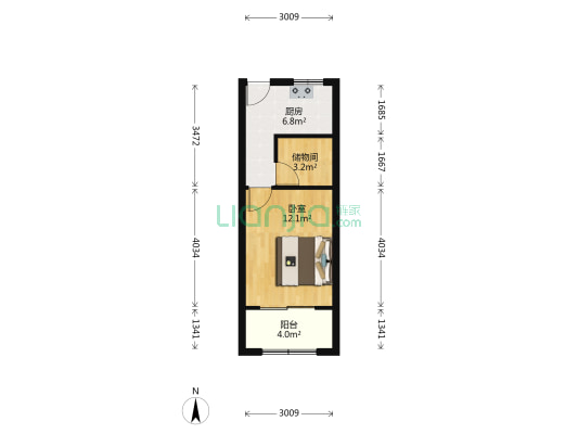 雪伦大楼 1室0厅0卫 32平方