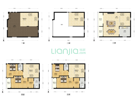 大良单家近良居委会 4室1厅4卫 270平方