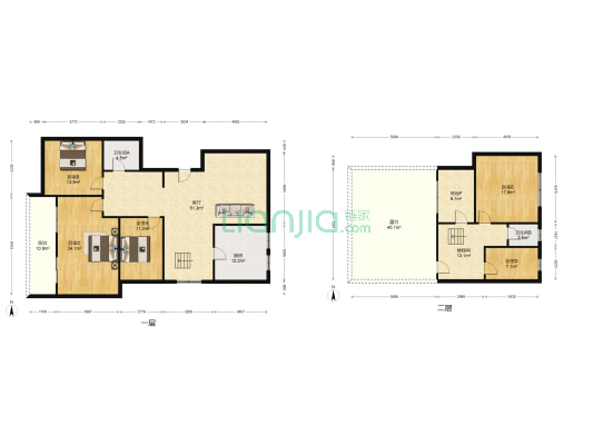 木莲花苑 5室1厅2卫 158平方