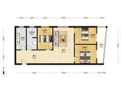 新小区，德信公园旁边，交通房便。-涿州华阳风景户型图