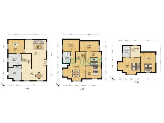东海别墅 6室2厅3卫 200平方