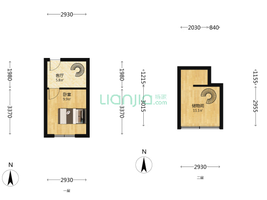 铁井栏社区 1室1厅0卫 26平方
