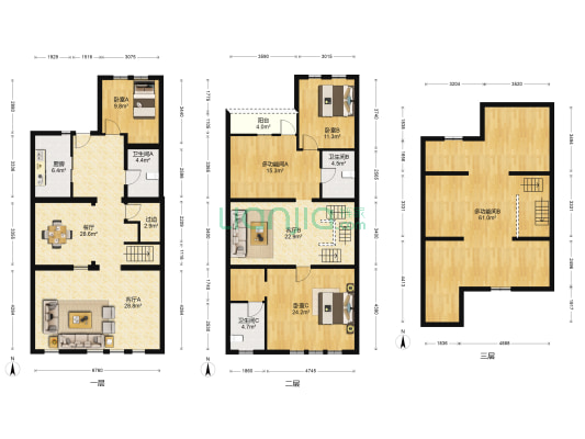 中海尚湖世家 5室3厅3卫 181平方