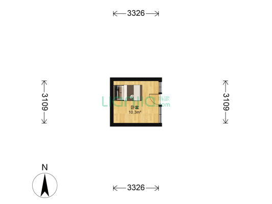 东栓胡同 1室0厅0卫 10平方