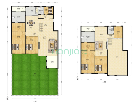 远景玉城 5室3厅4卫 332平方