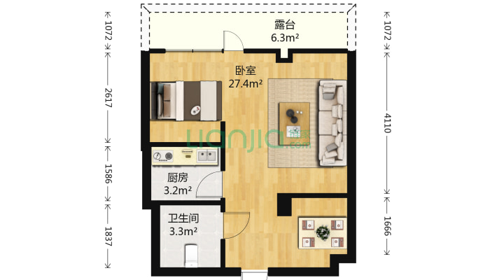万龙第八城F区二手房实景图