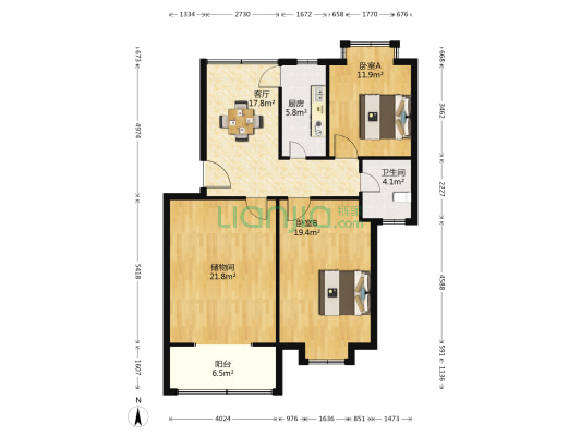 沙葛新村 2室1厅1卫 95平方