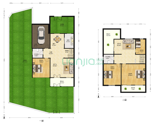 世纪桃源 4室3厅2卫 204平方