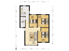 菱北新村 3室2厅 南-安庆菱北新村户型图