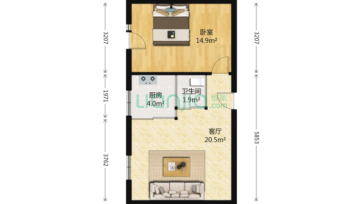 一街区二手房实景图