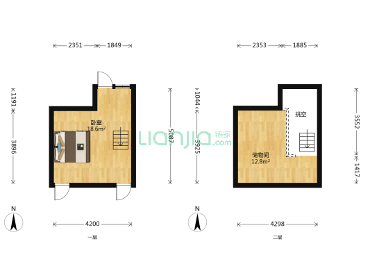 蓝宝石公寓 1室0厅0卫 51平方