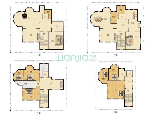梵克雅堡 6室8厅2卫 669平方