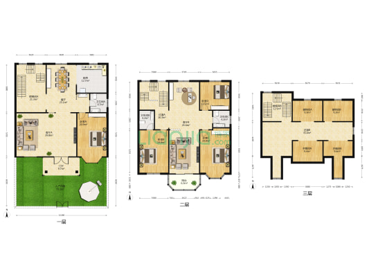 育才小区 4室3厅3卫 283平方