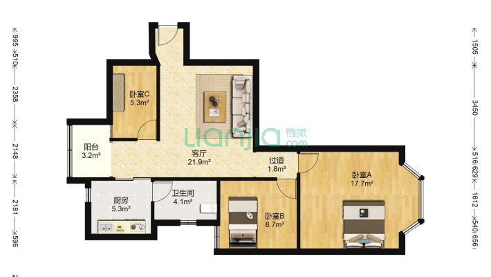 月升楼二手房实景图
