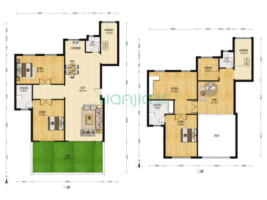 嘉惠第五园 4室1厅4卫 300平方
