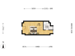 复式，水电气三通，两层可用，舒适度高-重庆中南玖宸公寓户型图