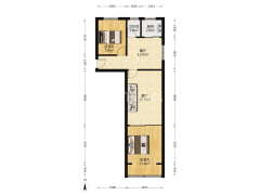 铁道部建厂局家属楼 2室2厅 南 北-涿州铁道部建厂局家属楼户型图