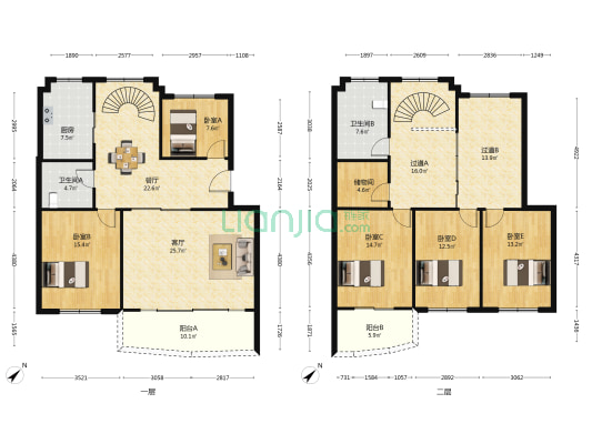 永清庭苑 5室2厅2卫 227平方