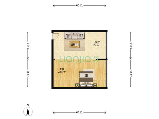 解放南路 1室1厅0卫 79平方