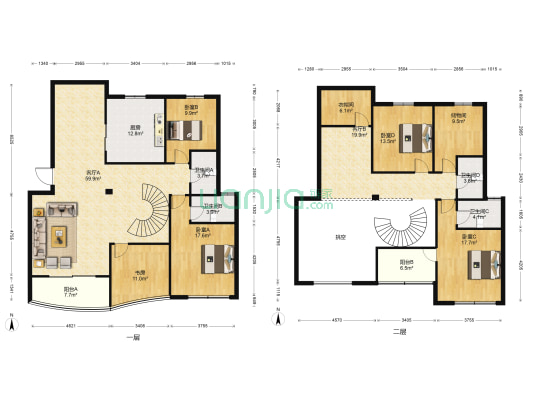曙光新城 5室2厅4卫 210平方
