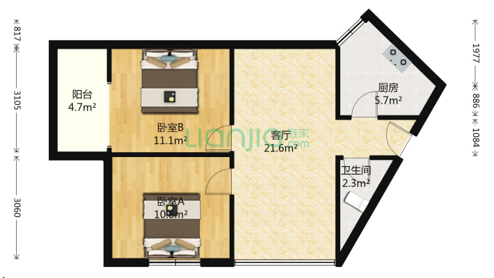 七星台小区二手房实景图