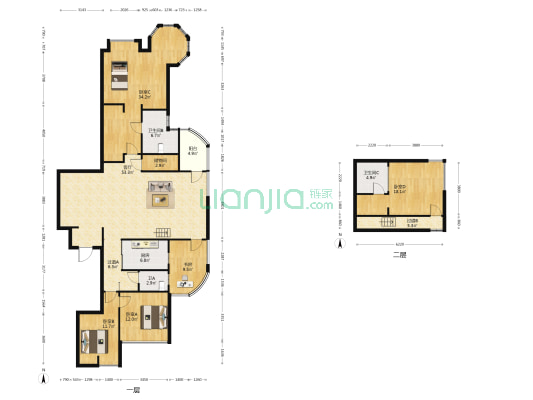 中投御园 5室1厅3卫 167平方