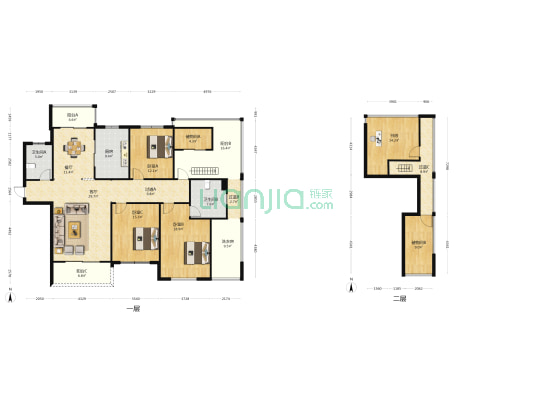 禹建 · 紫金华庭 4室2厅2卫 164平方