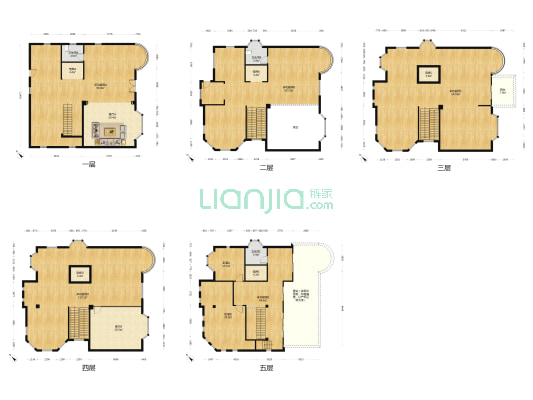 明丽山庄 7室2厅3卫 370平方