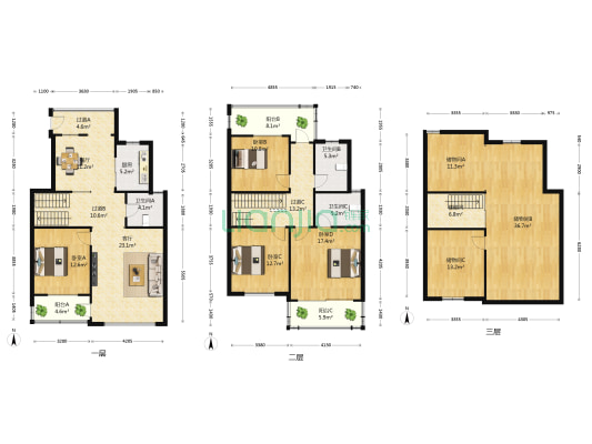 汇龙国际花园二期 4室2厅3卫 188平方